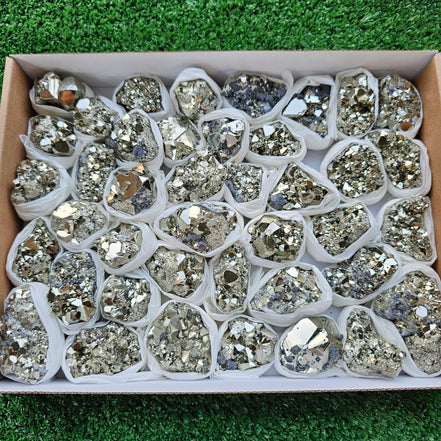 Box 41 pcs pyrite Octahedral