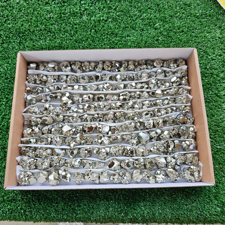 Box 150 pcs pyrite Octahedral