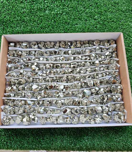 Box 150 pcs pyrite Octahedral