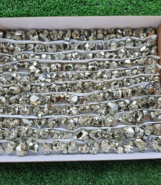 Box 150 pcs pyrite Octahedral