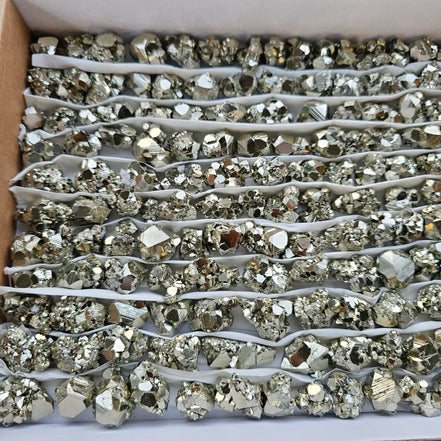 Box 150 pcs pyrite Octahedral