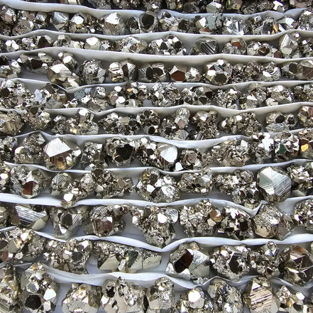 Box 150 pcs pyrite Octahedral