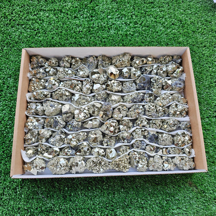 Box 97  pcs pyrite Octahedral