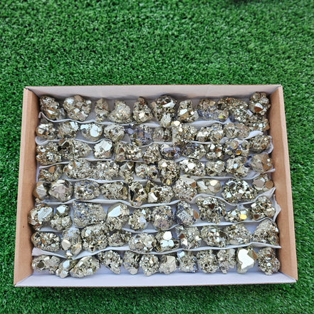Box 80 pcs pyrite Octahedral