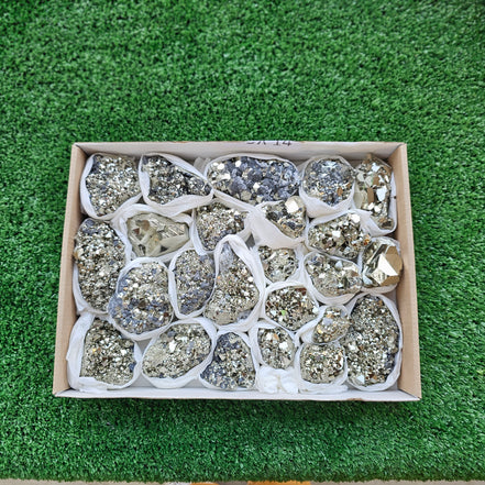 Box 24 pcs pyrite Octahedral