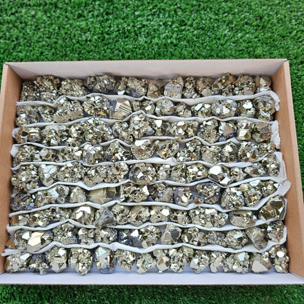 Box 111 pcs pyrite Octahedral