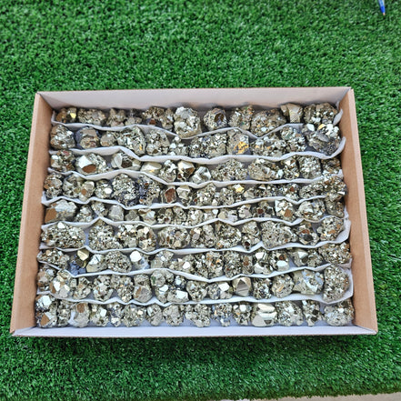 Box 122 pcs pyrite Octahedral