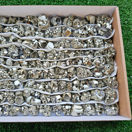 Box 122 pcs pyrite Octahedral