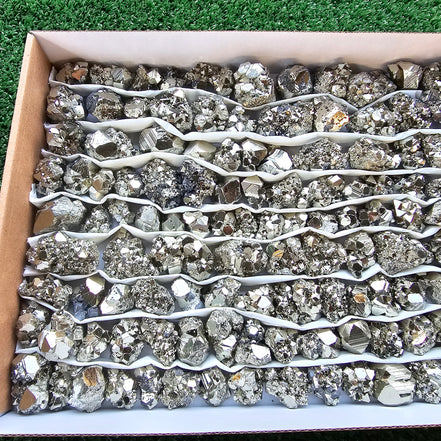 Box 122 pcs pyrite Octahedral