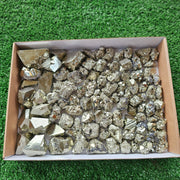 Box 96 pcs big pyrite Octahedral