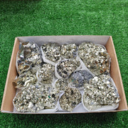 Box 12 pcs big pyrite Octahedral