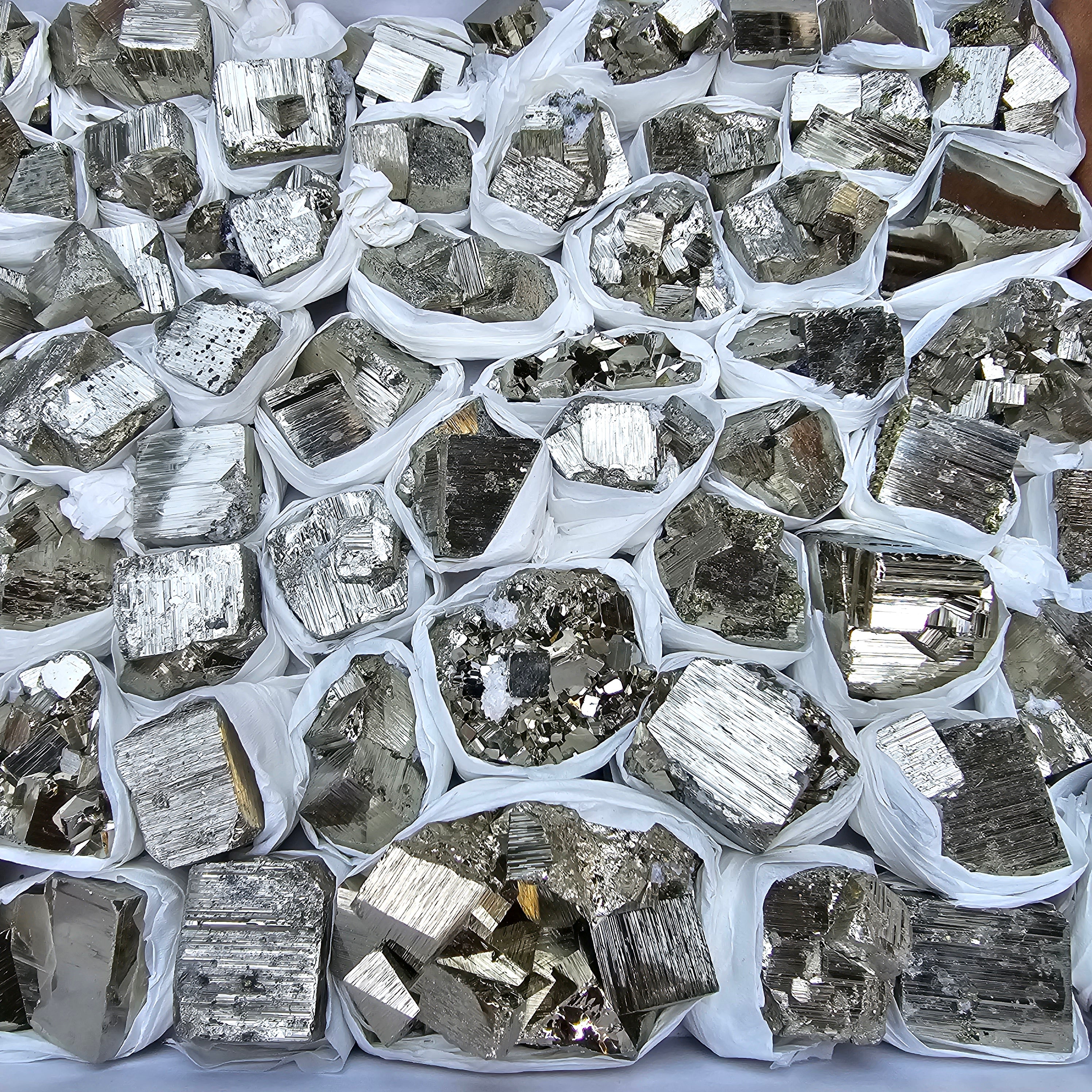 63 pc Box Pyrite Cubic