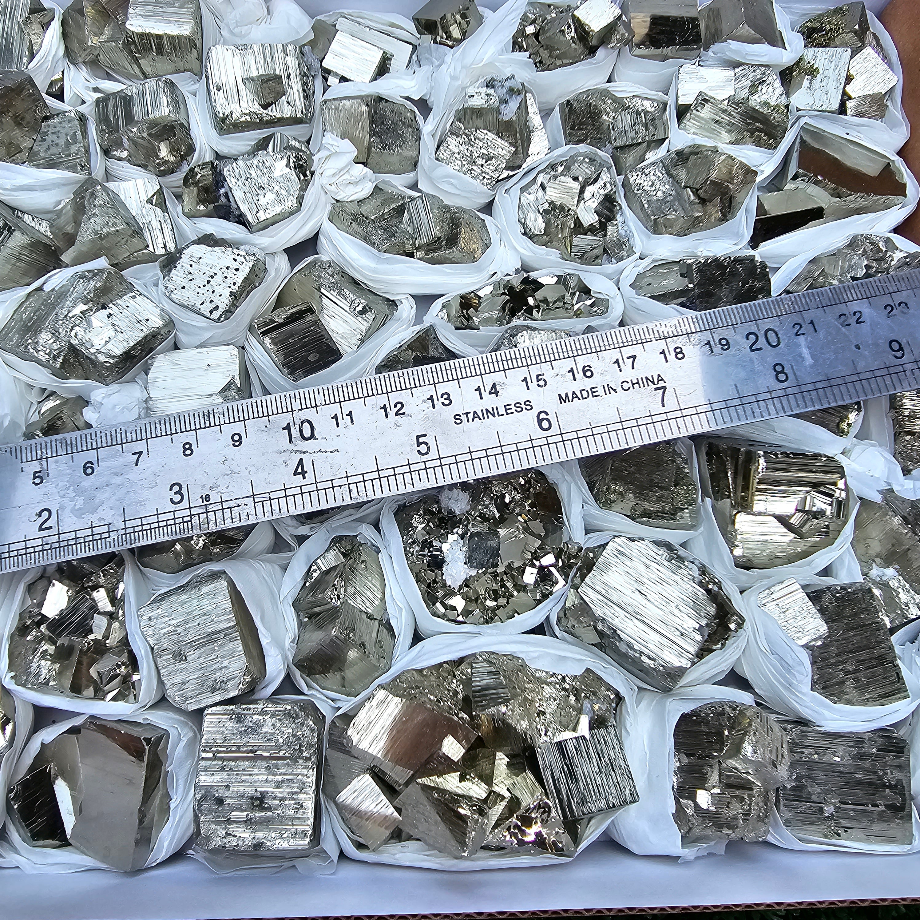 63 pc Box Pyrite Cubic