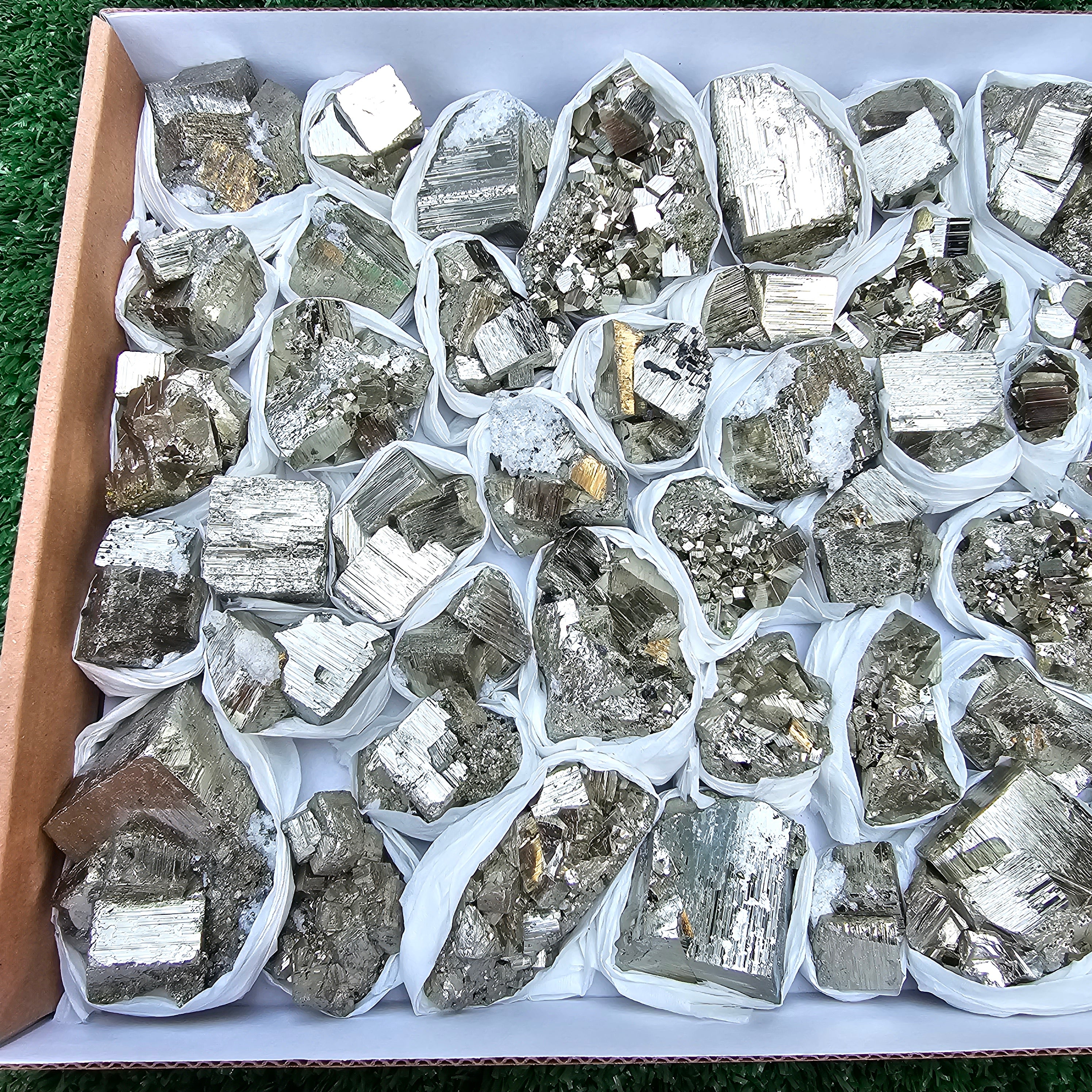 45 pc Box Pyrite Cubic
