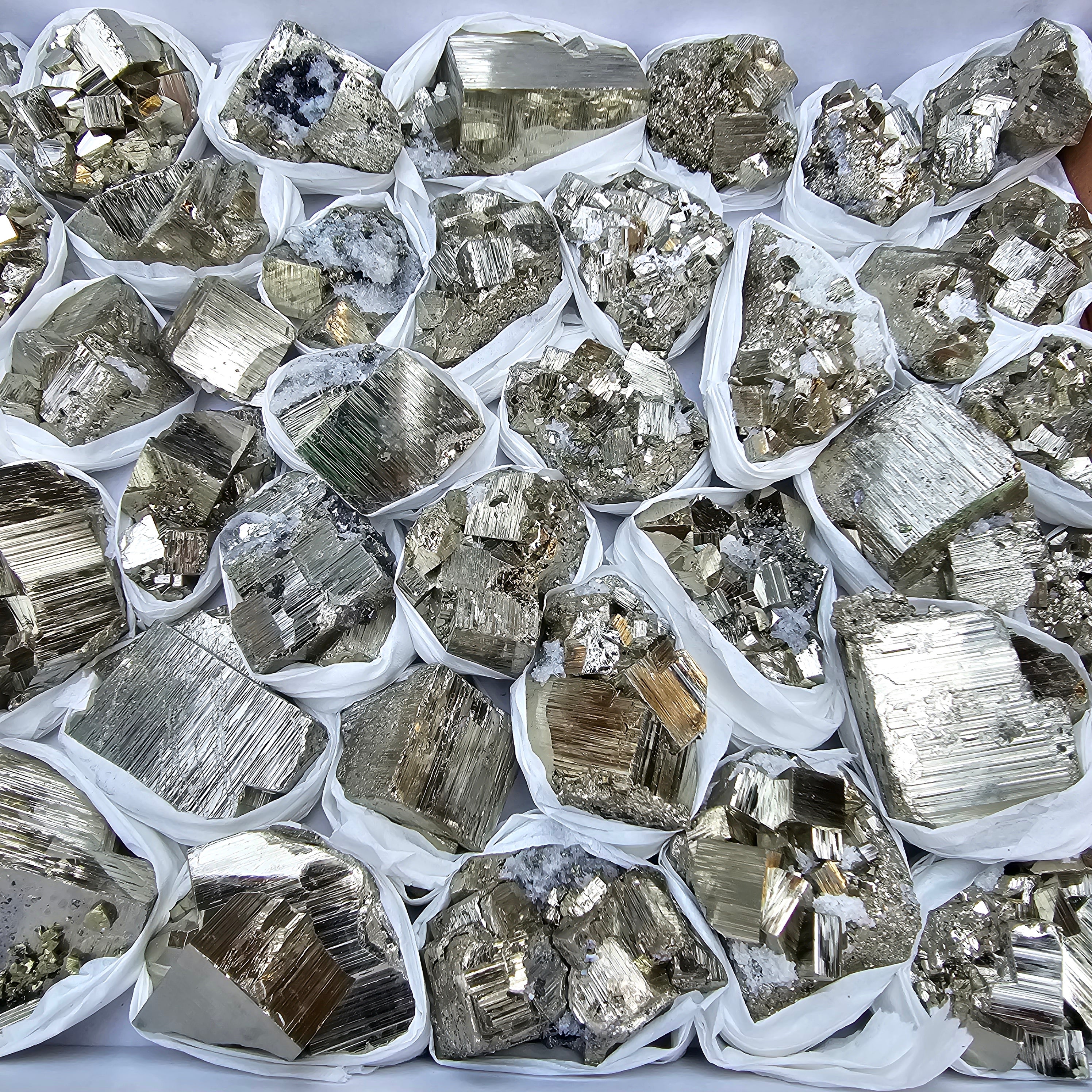 40 pc Box Pyrite Cubic