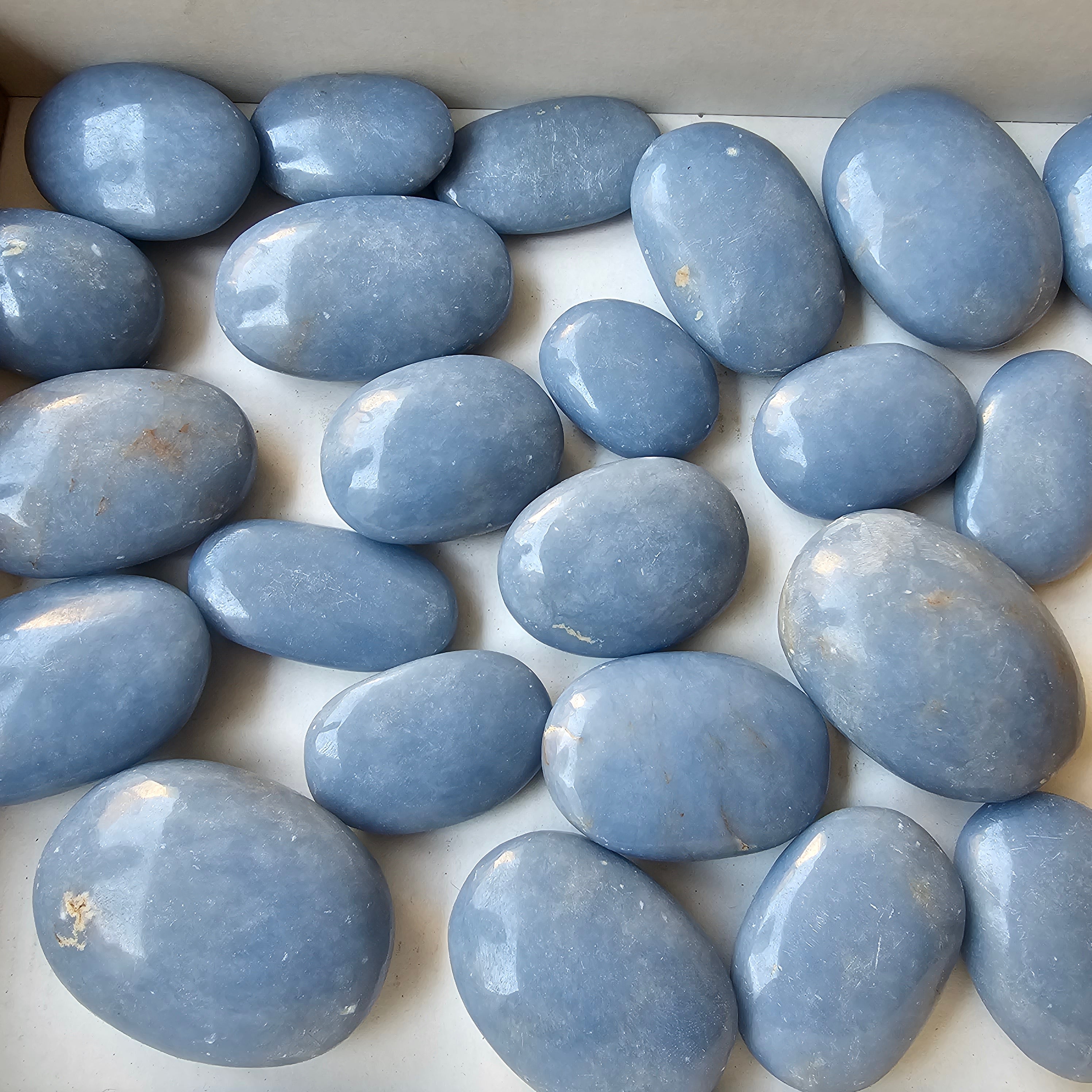 Lot 33 pcs angelite palms