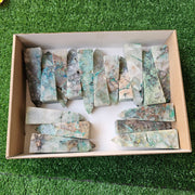 Lot 17 towers chrysocolla on quartz
