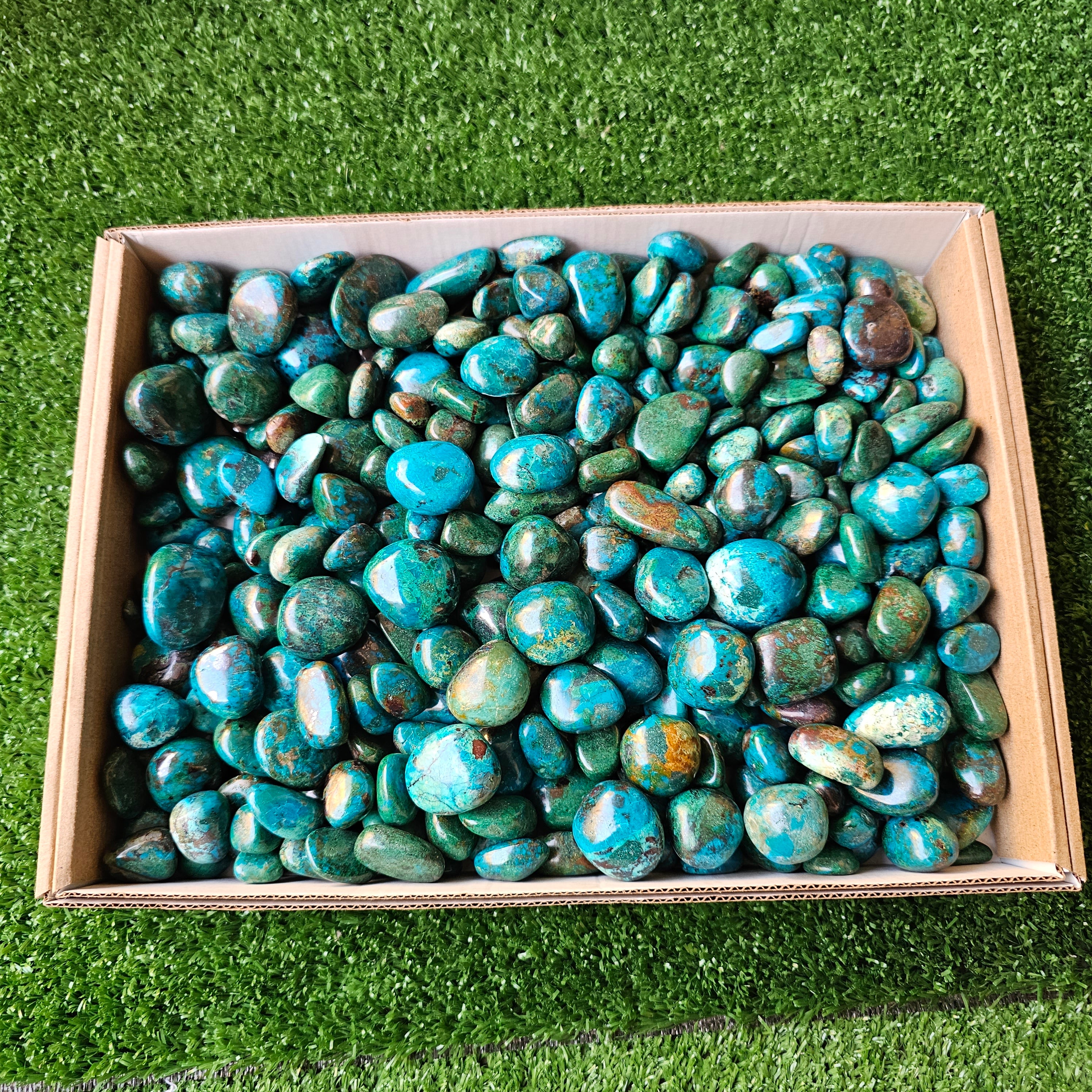 Lot 2 kg chrysocolla tumbled