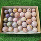 32 pc bolivianite & phosphosiderite spheres