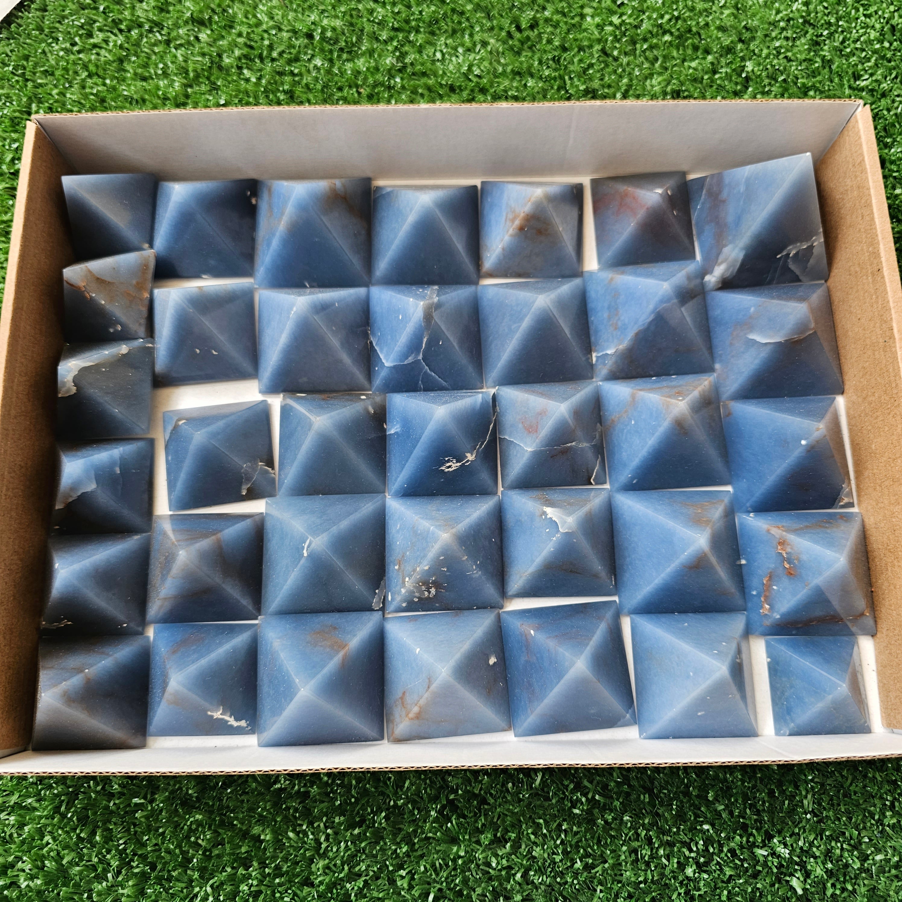 36 pc blue angelite pyramids