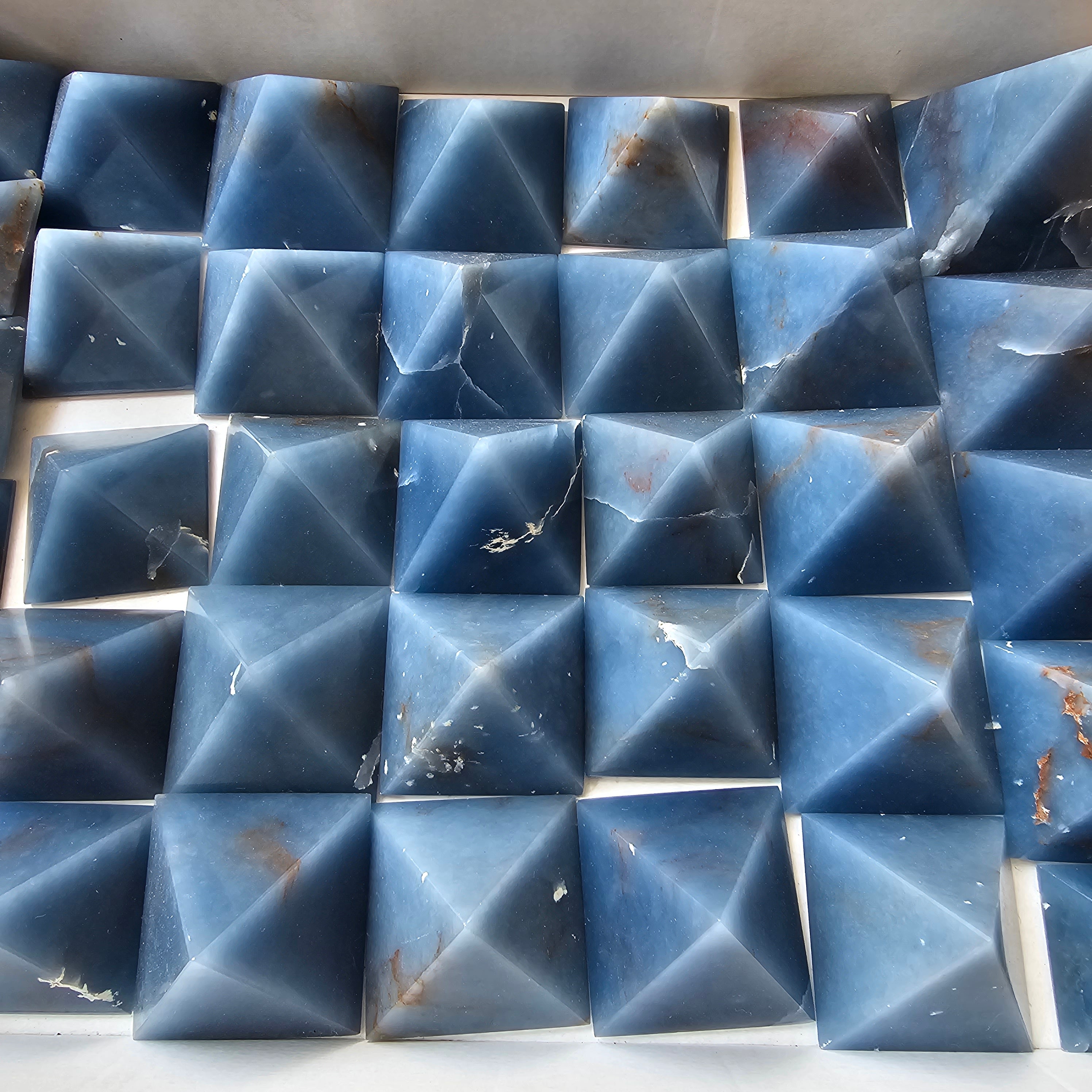 36 pc blue angelite pyramids