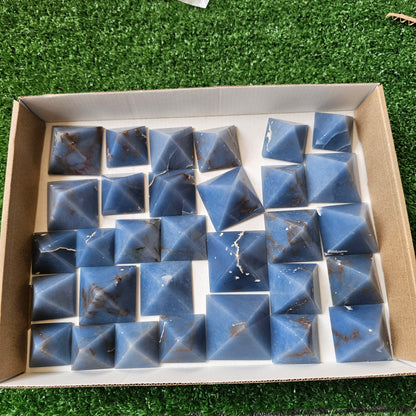 31 pc blue angelite pyramids