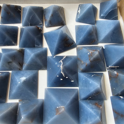 31 pc blue angelite pyramids