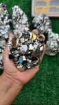 pyrite octahedral with sphalerite