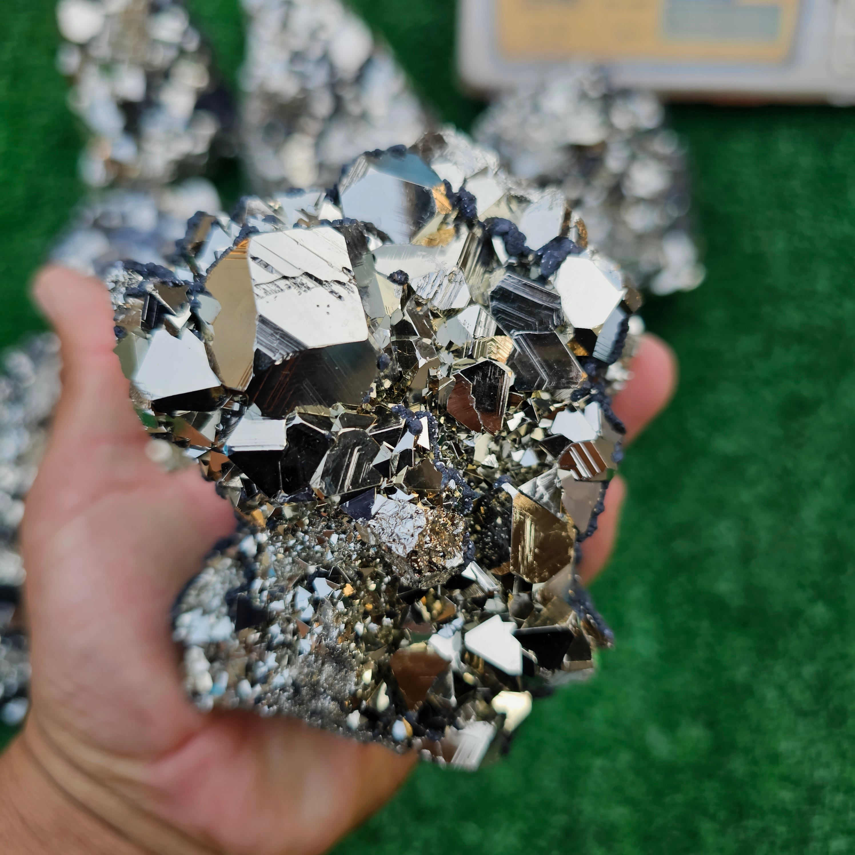 pyrite octahedral with sphalerite