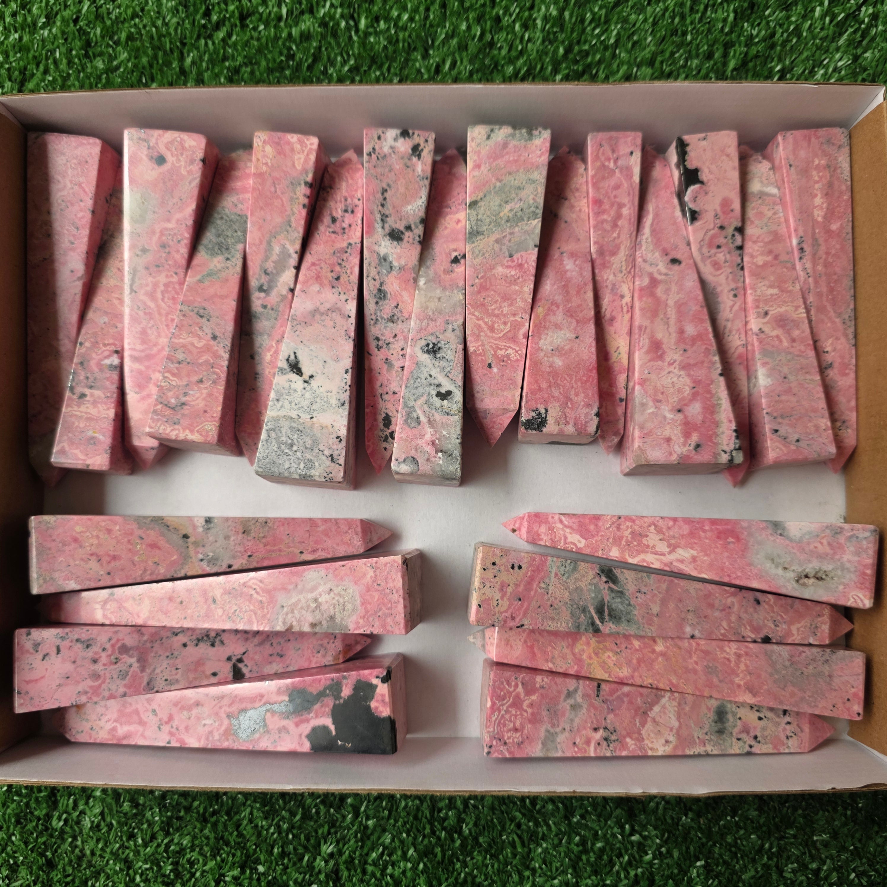 lot 23 pcs Rhodonite tower