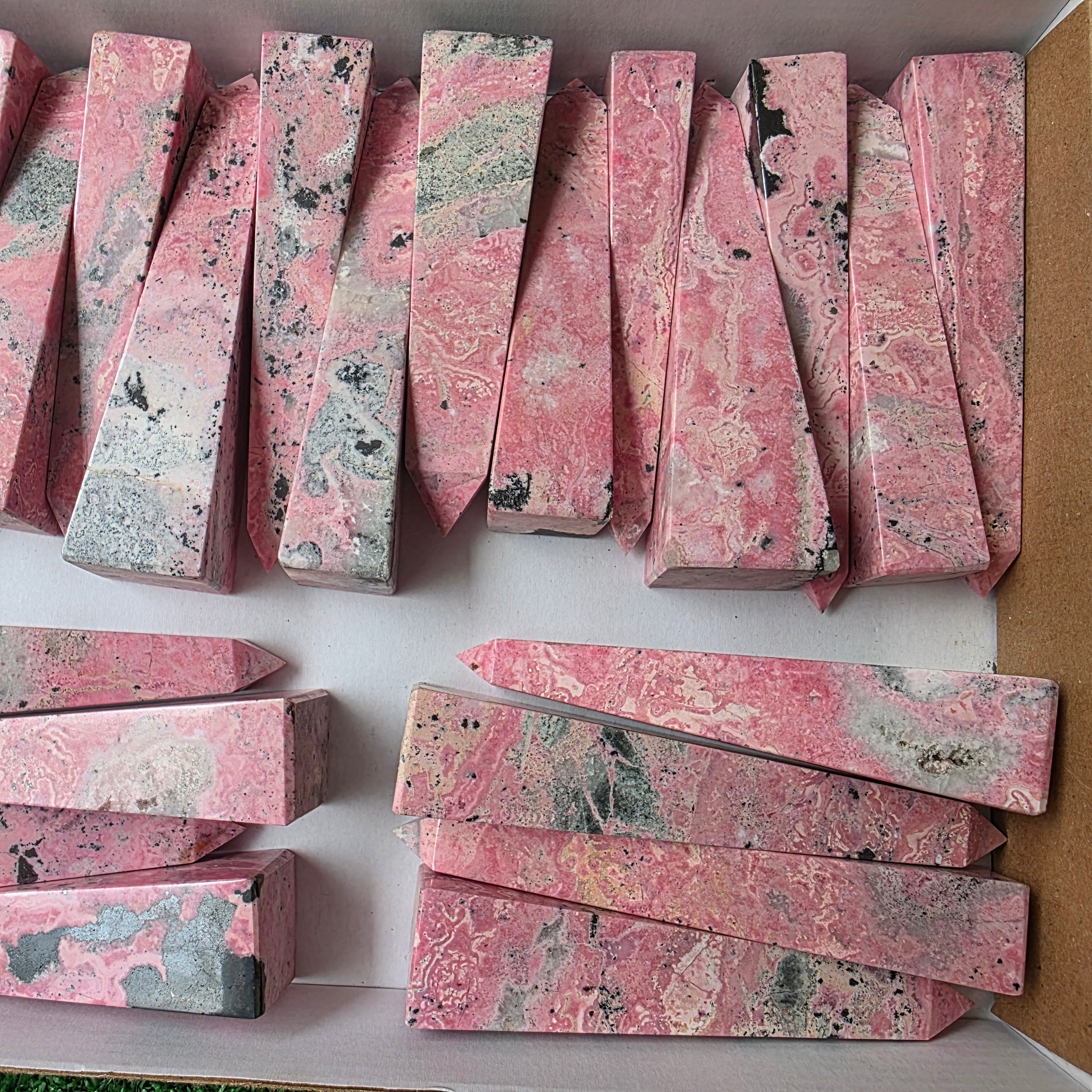 lot 23 pcs Rhodonite tower