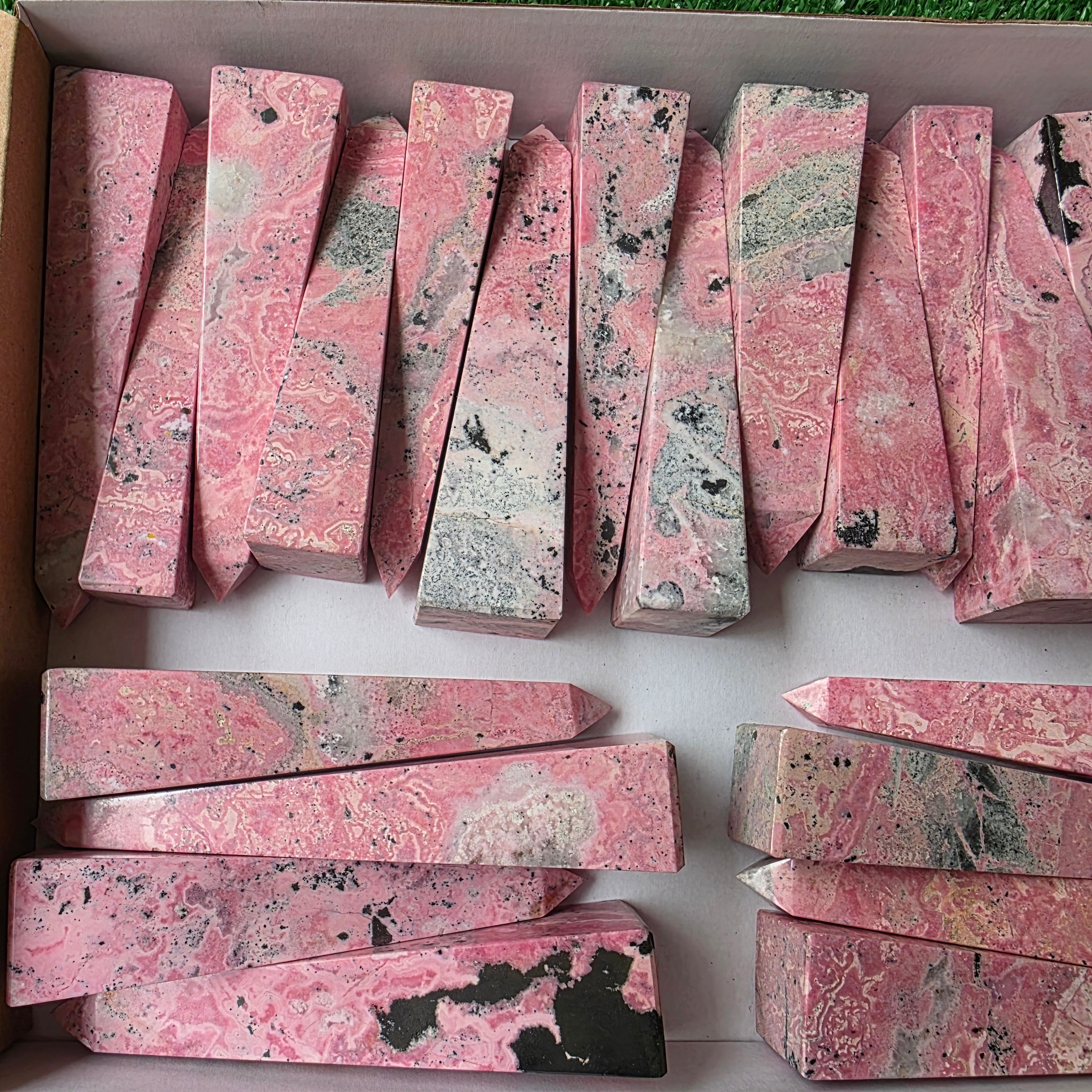 lot 23 pcs Rhodonite tower