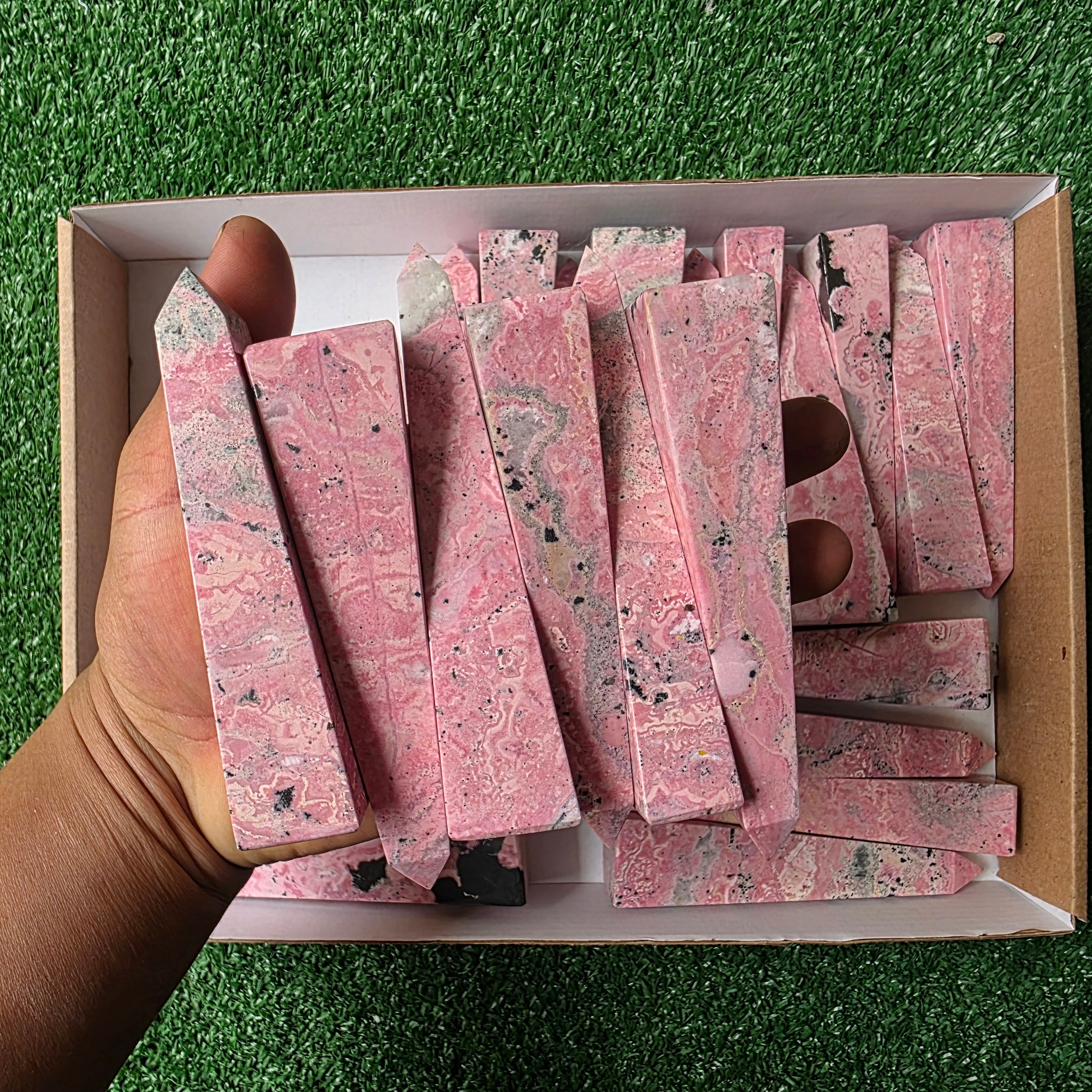 lot 23 pcs Rhodonite tower