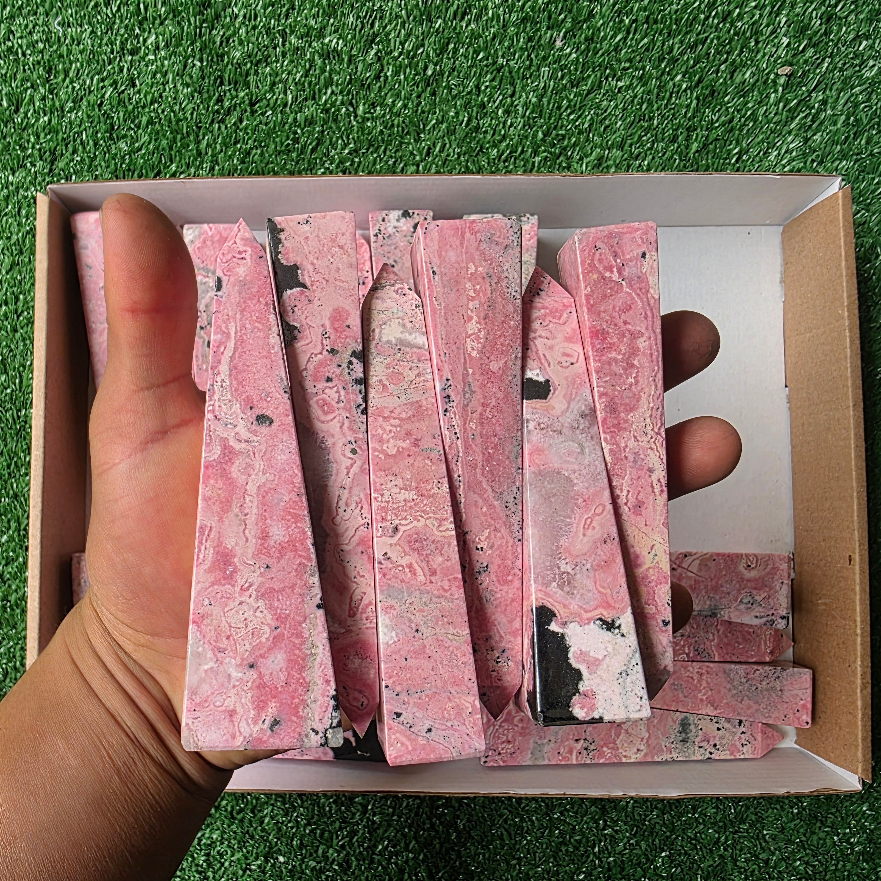 lot 23 pcs Rhodonite tower