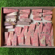 lot 37 pcs Rhodonite and Phosphosiderite tower