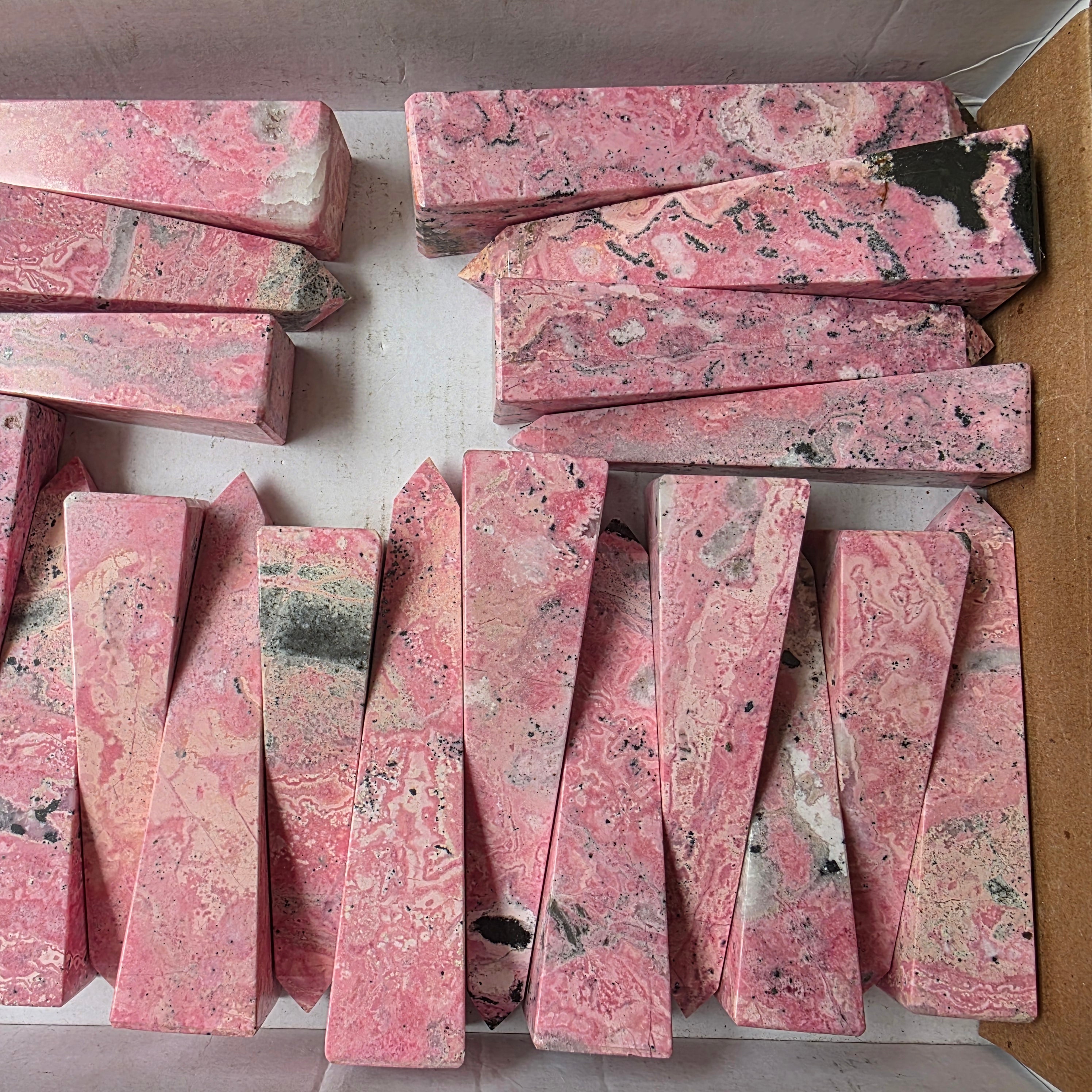lot 21 pcs Rhodonite tower