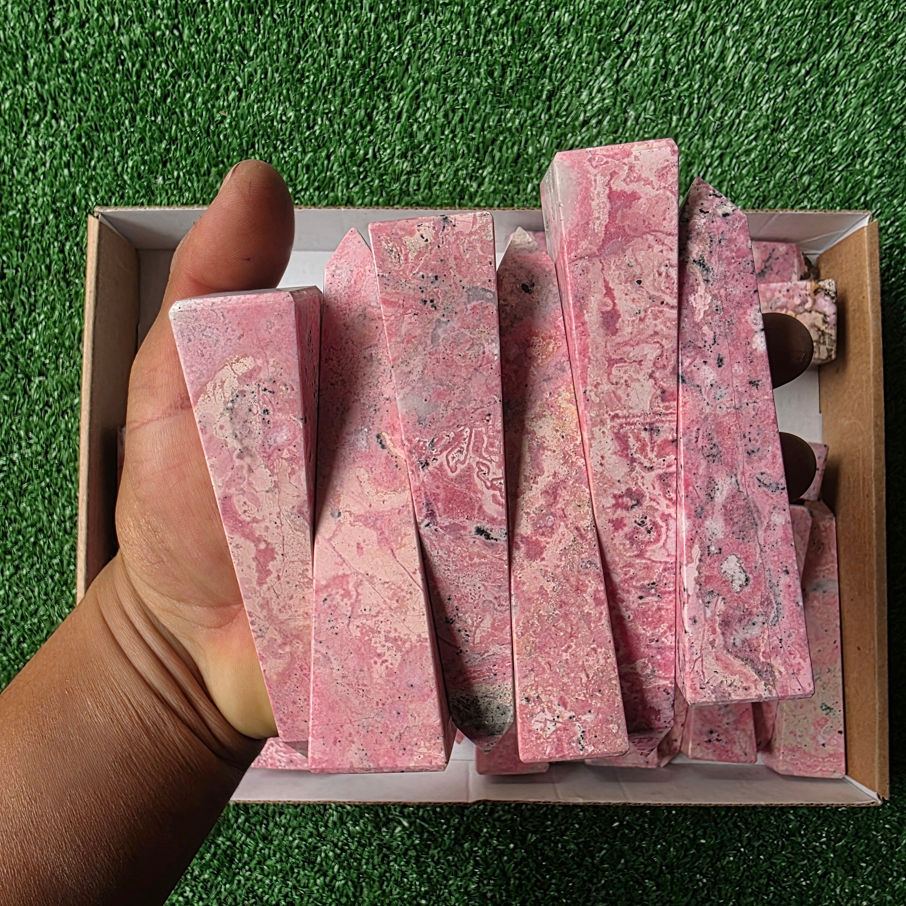 lot 21 pcs Rhodonite tower