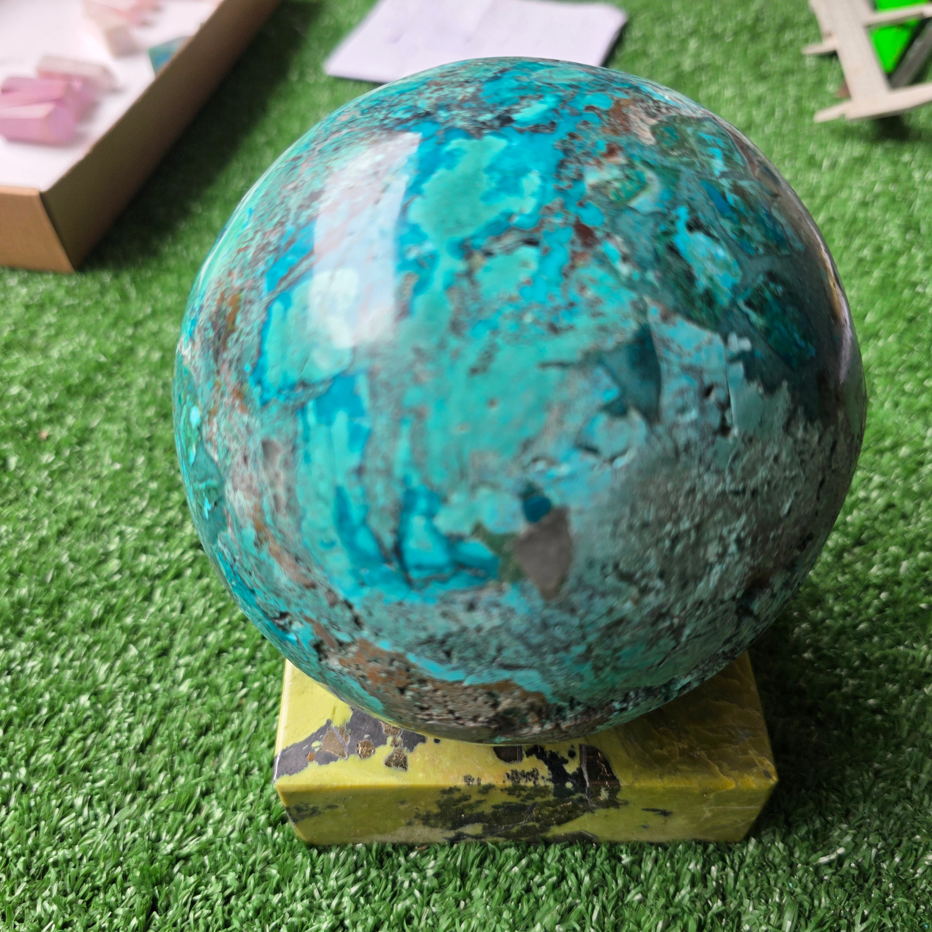1 pc Chrysocolla Sphere