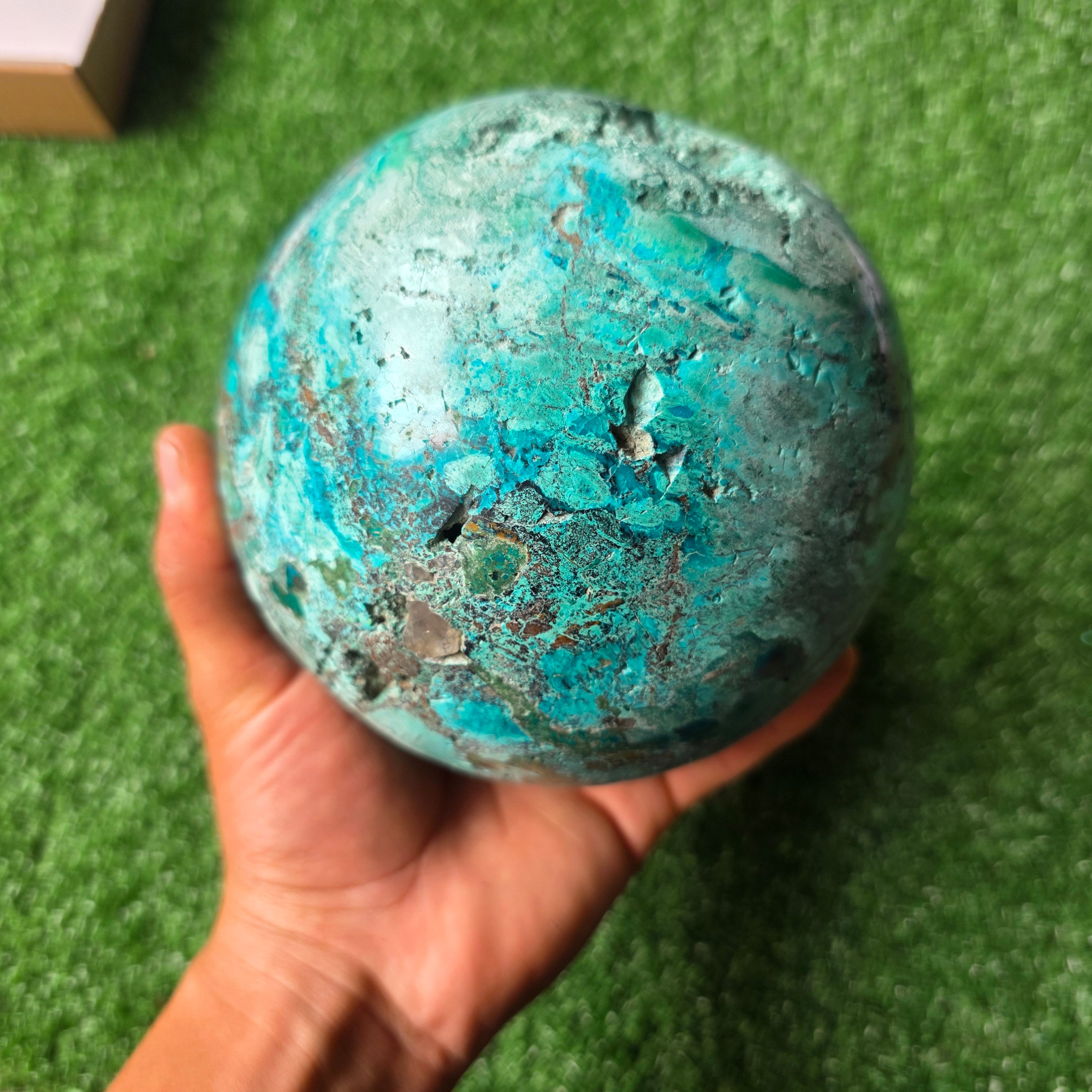 1 pc Chrysocolla Sphere