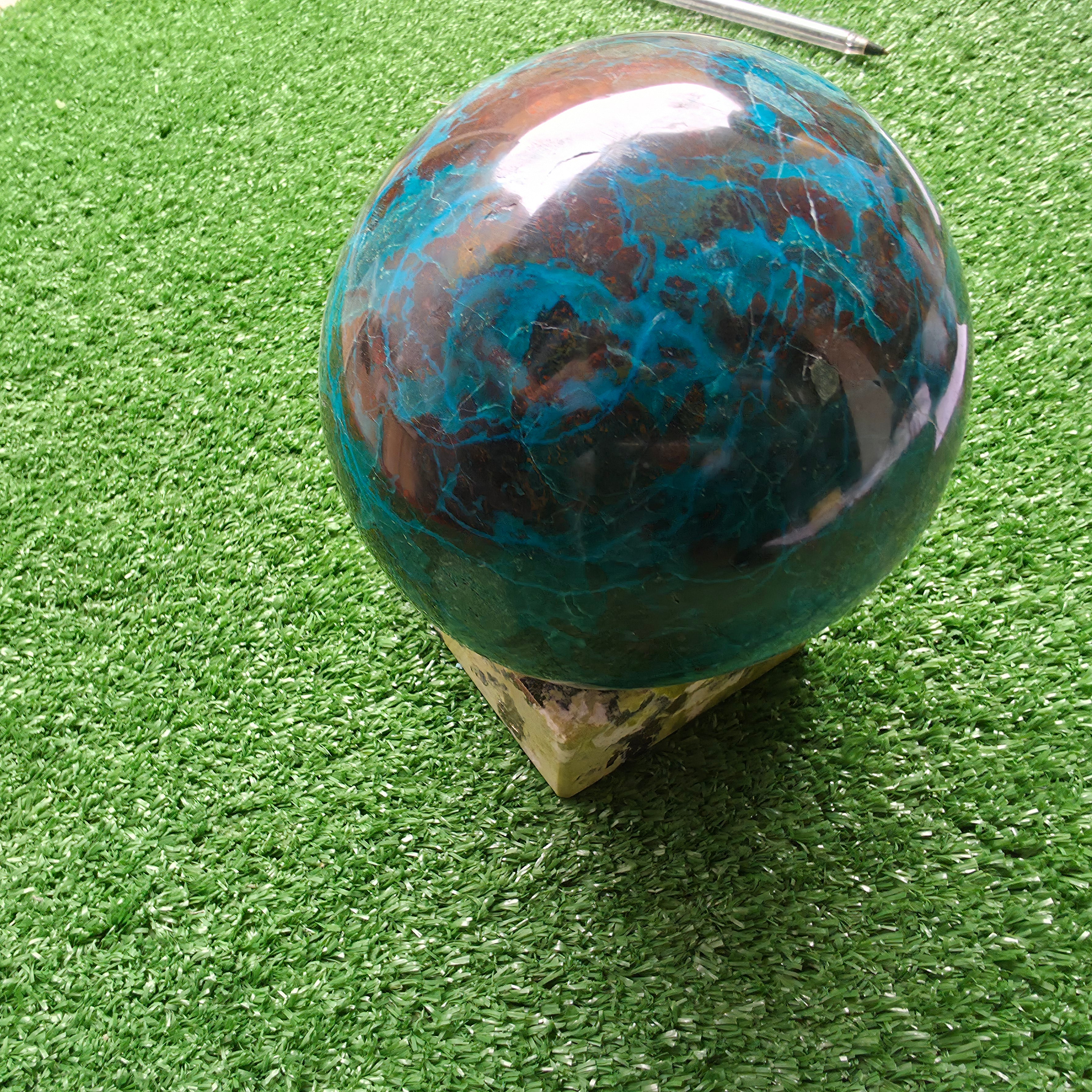 1 pc Chrysocolla Sphere