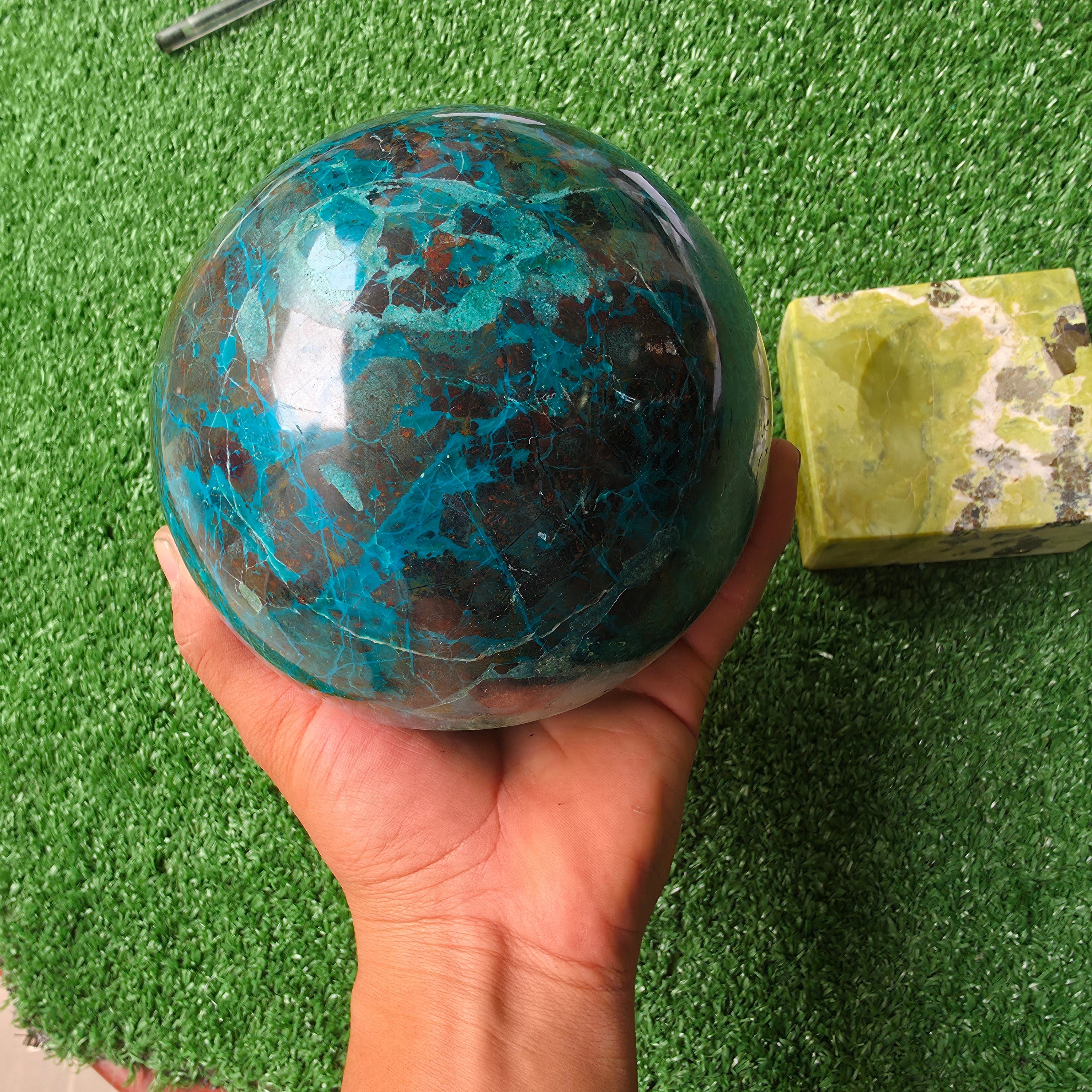 1 pc Chrysocolla Sphere