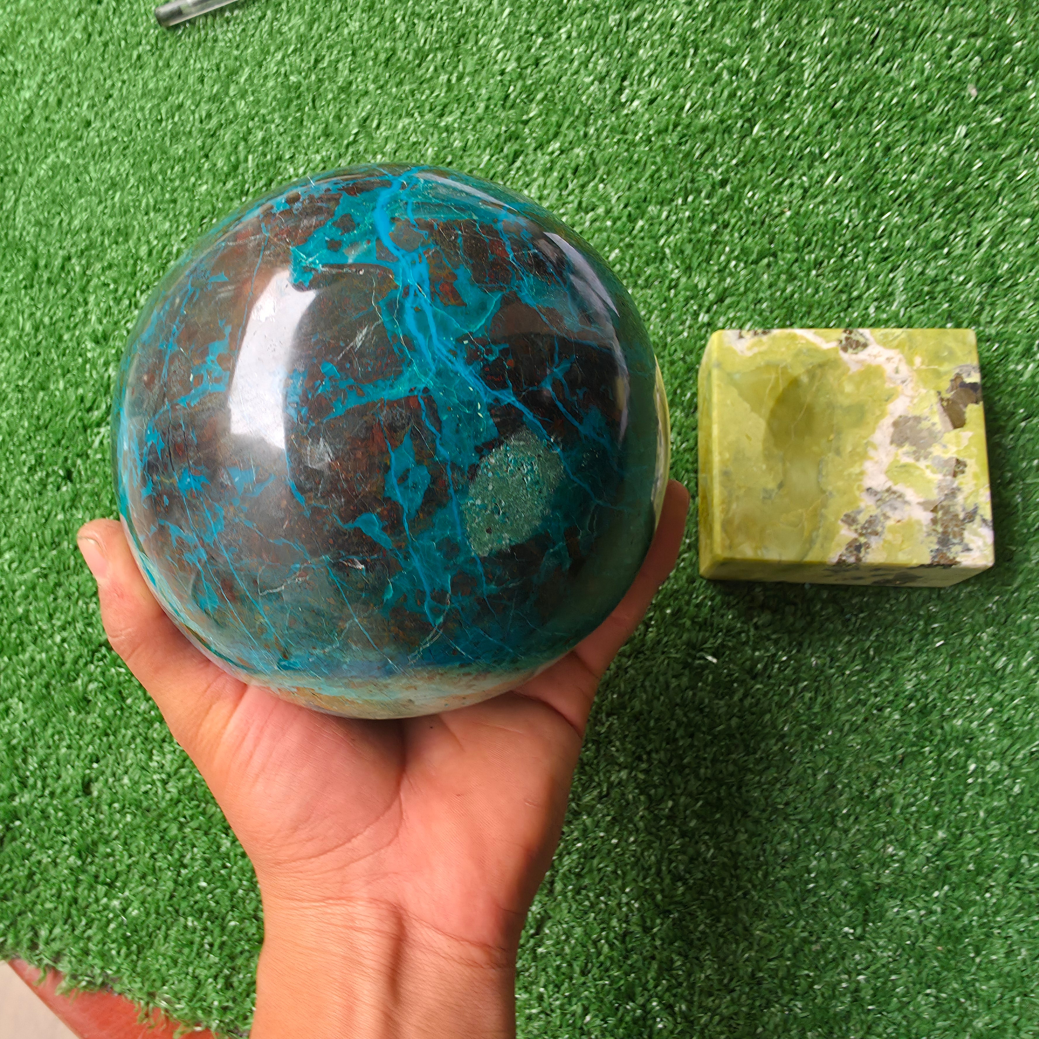 1 pc Chrysocolla Sphere