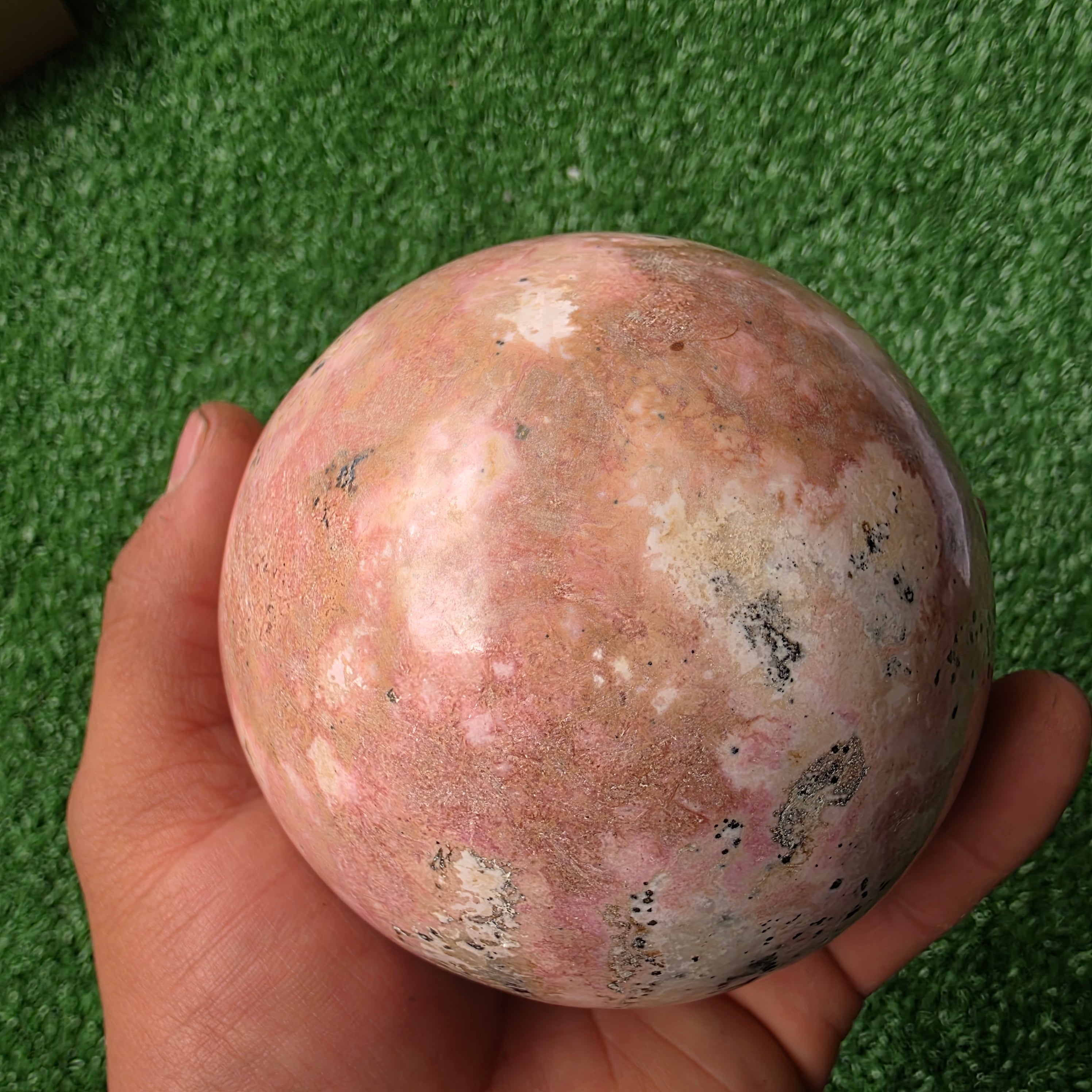 1 pc Rhodonite Sphere