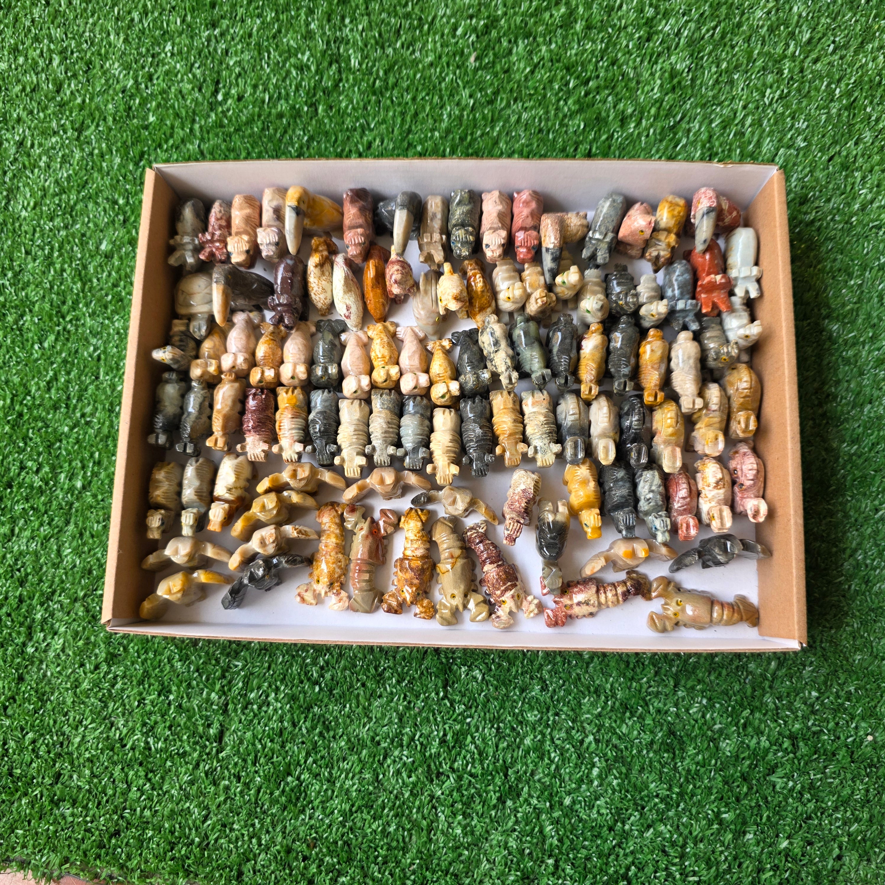 Lot 99 pcs Soapstone Animals