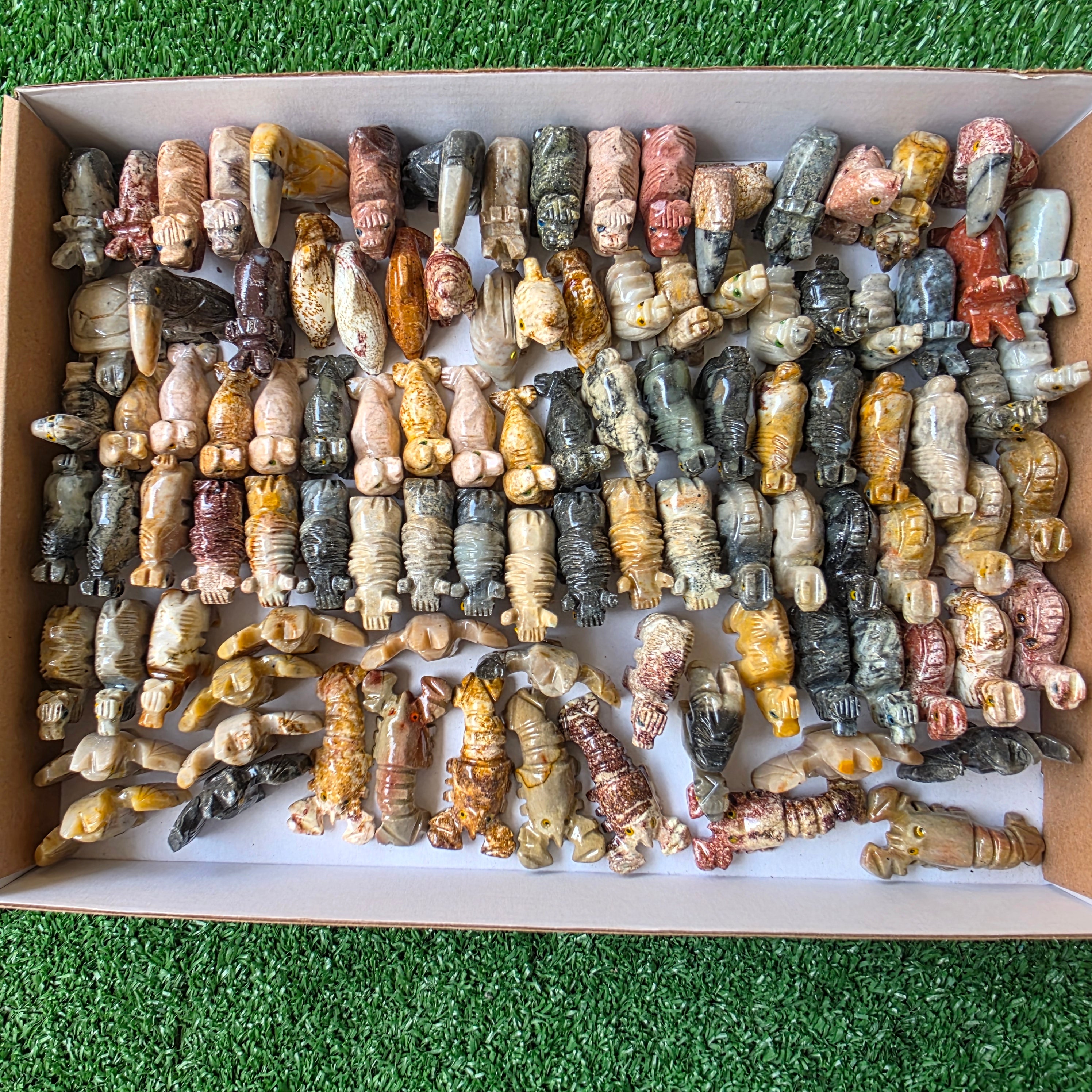 Lot 99 pcs Soapstone Animals
