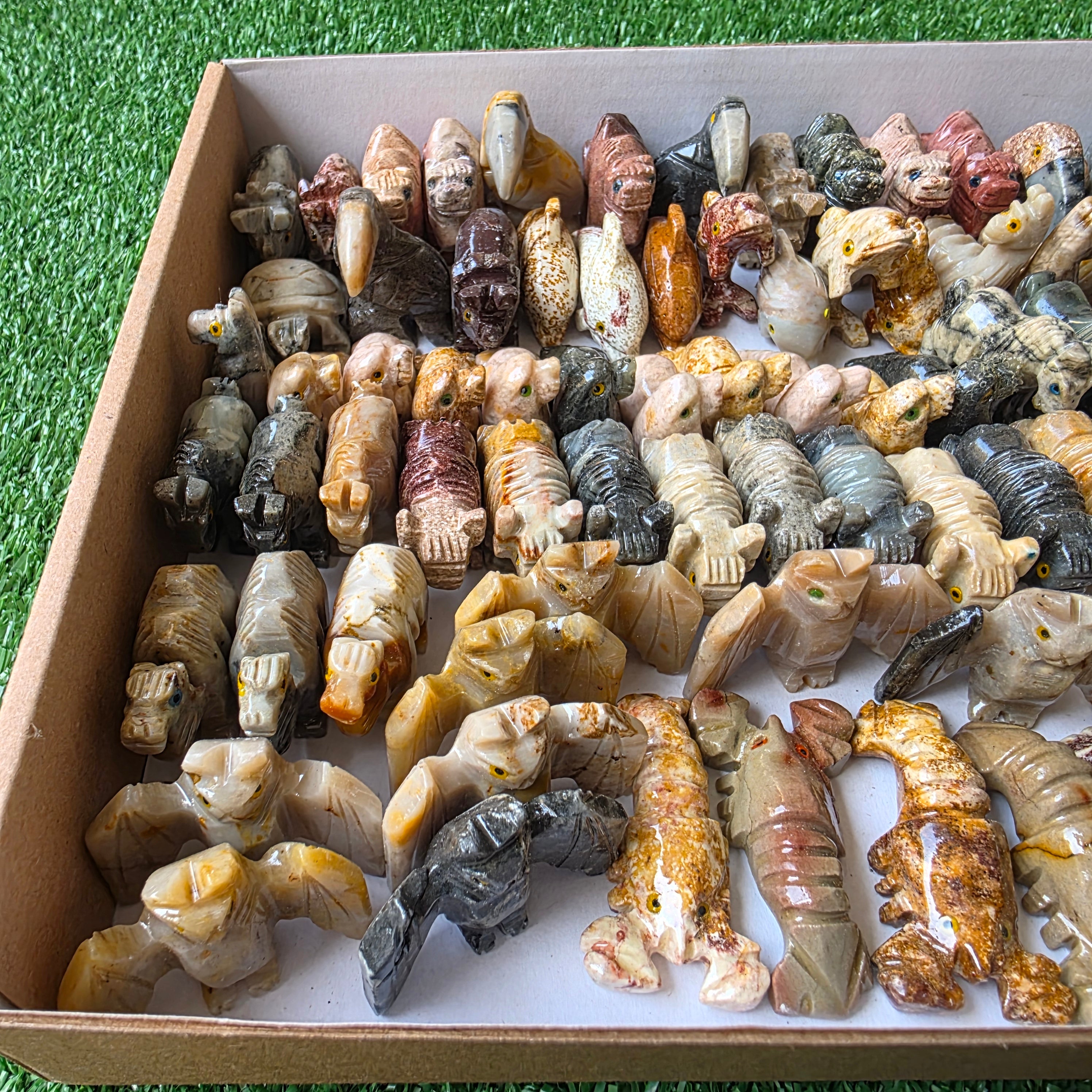 Lot 99 pcs Soapstone Animals
