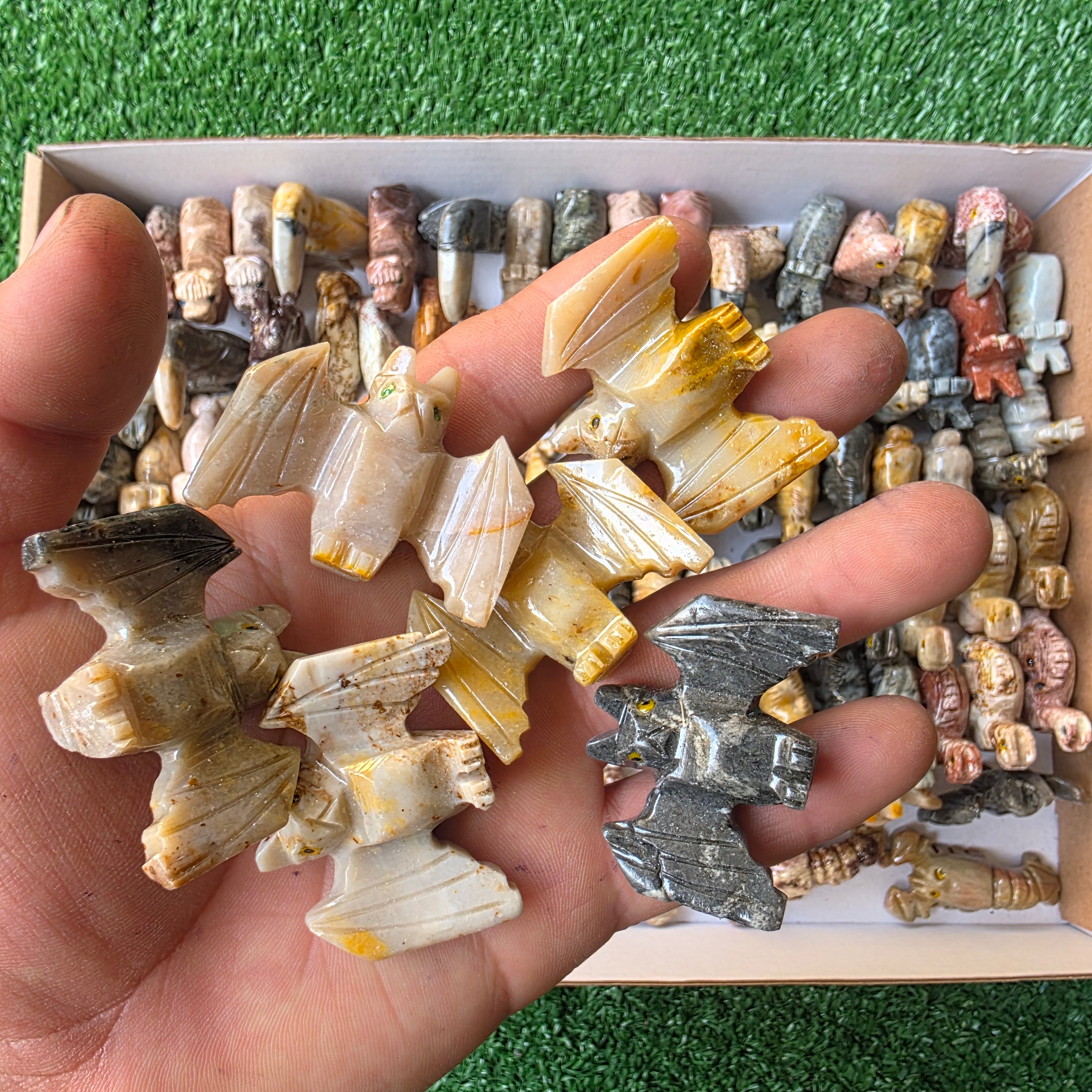 Lot 99 pcs Soapstone Animals