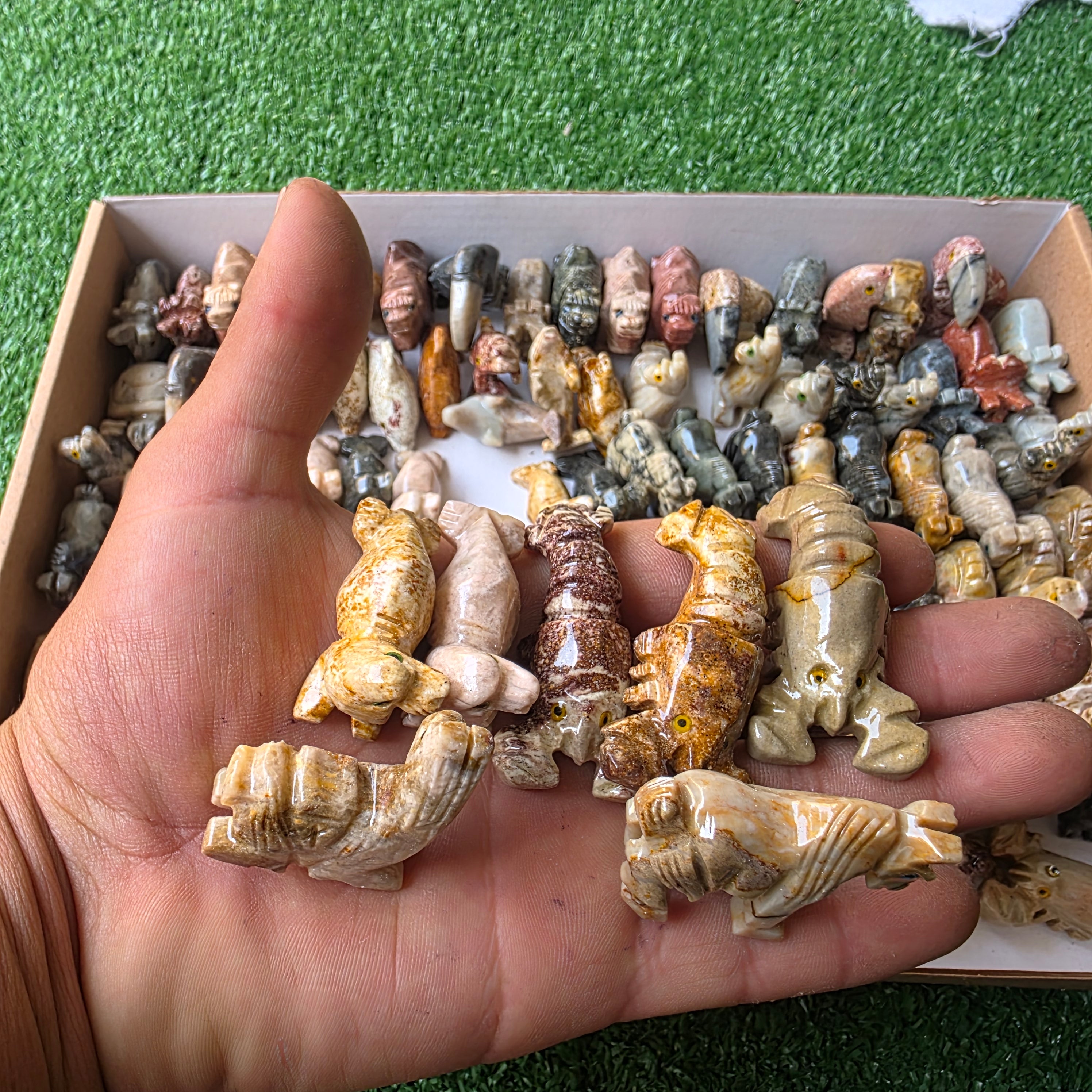 Lot 99 pcs Soapstone Animals