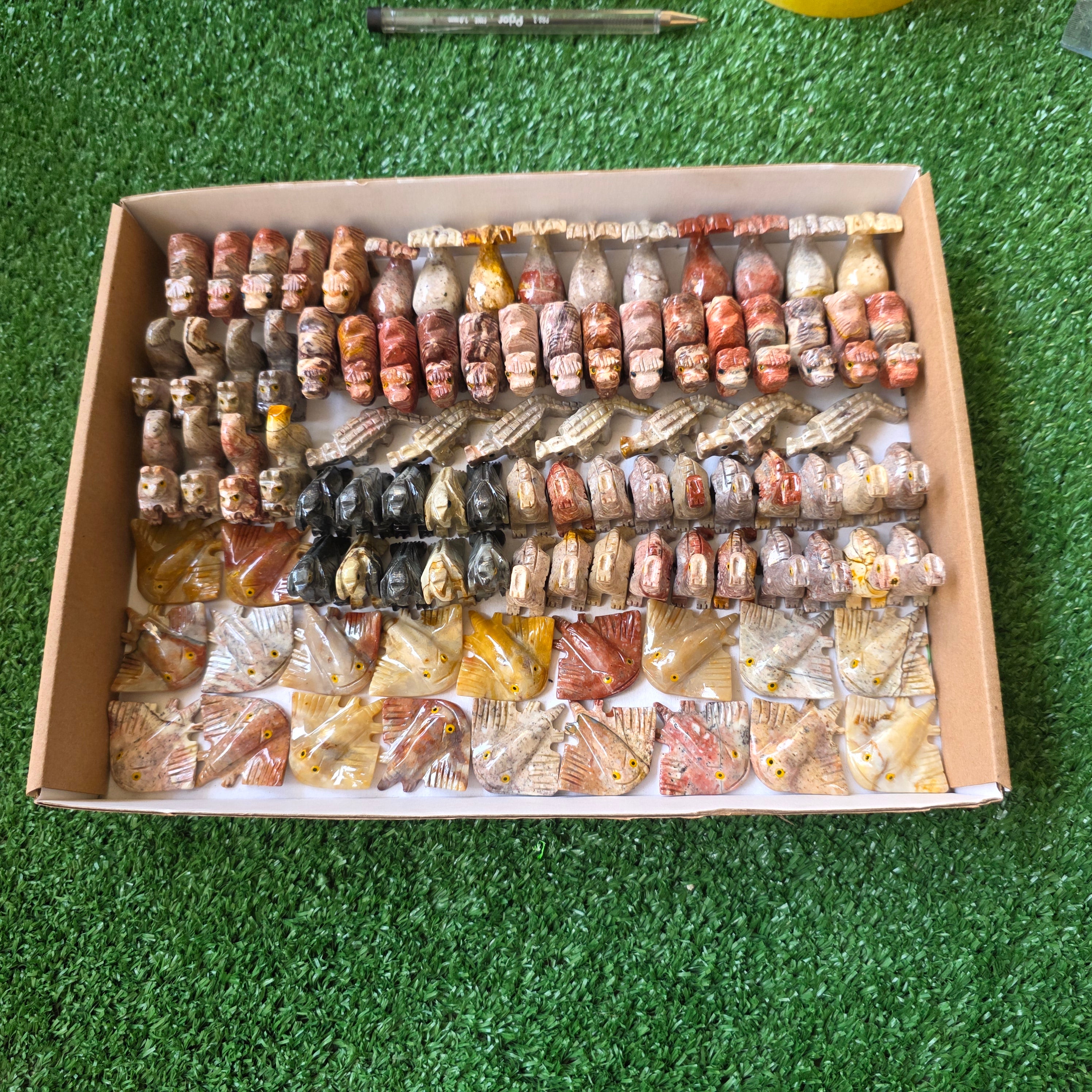 Lot 95 pcs Soapstone Animals