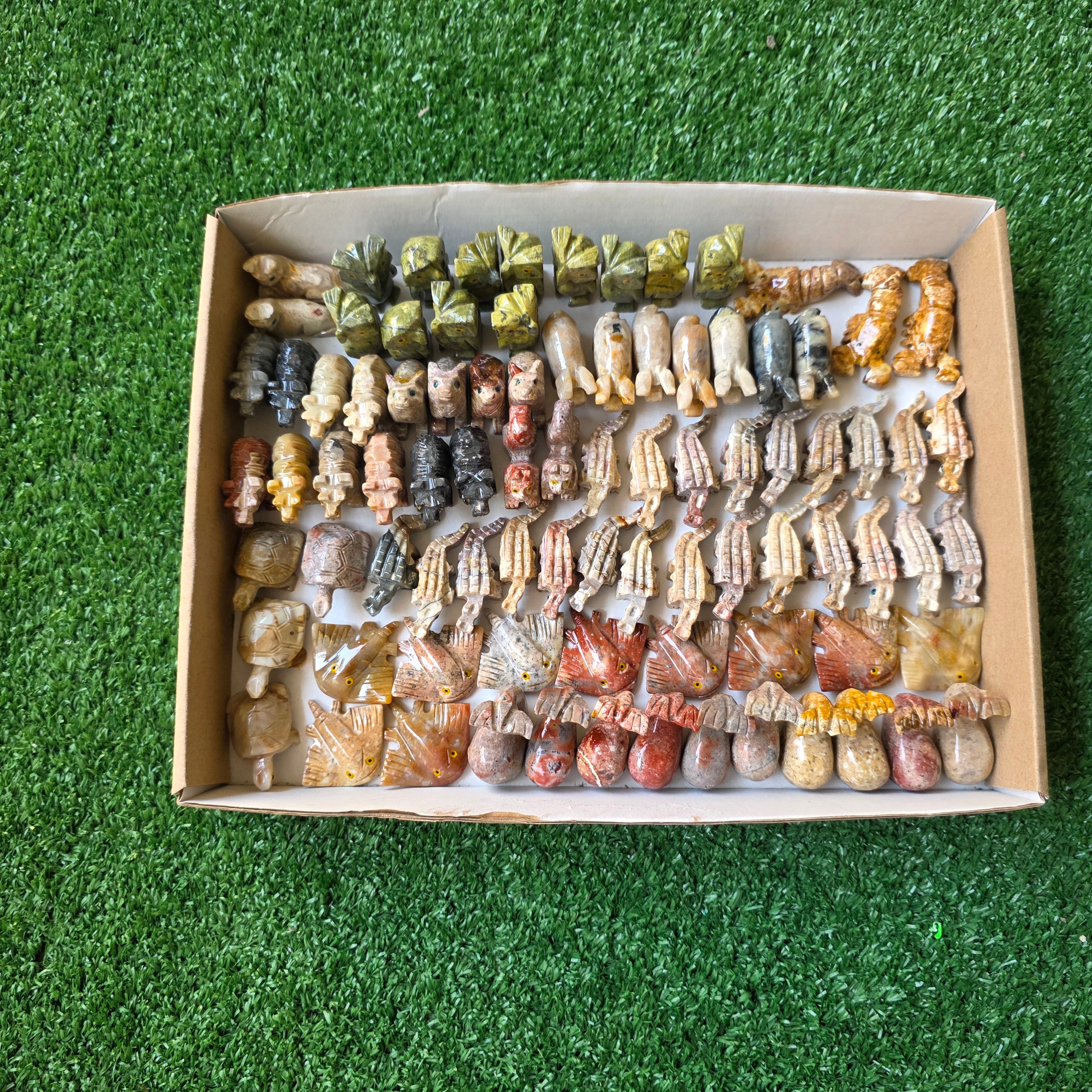 Lot 83 pcs Soapstone Animals